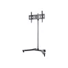 Stojak pod monitor Edbak TR51 152,4 cm 60 cali Wolnostojący Czarny Udźwig 80 kg