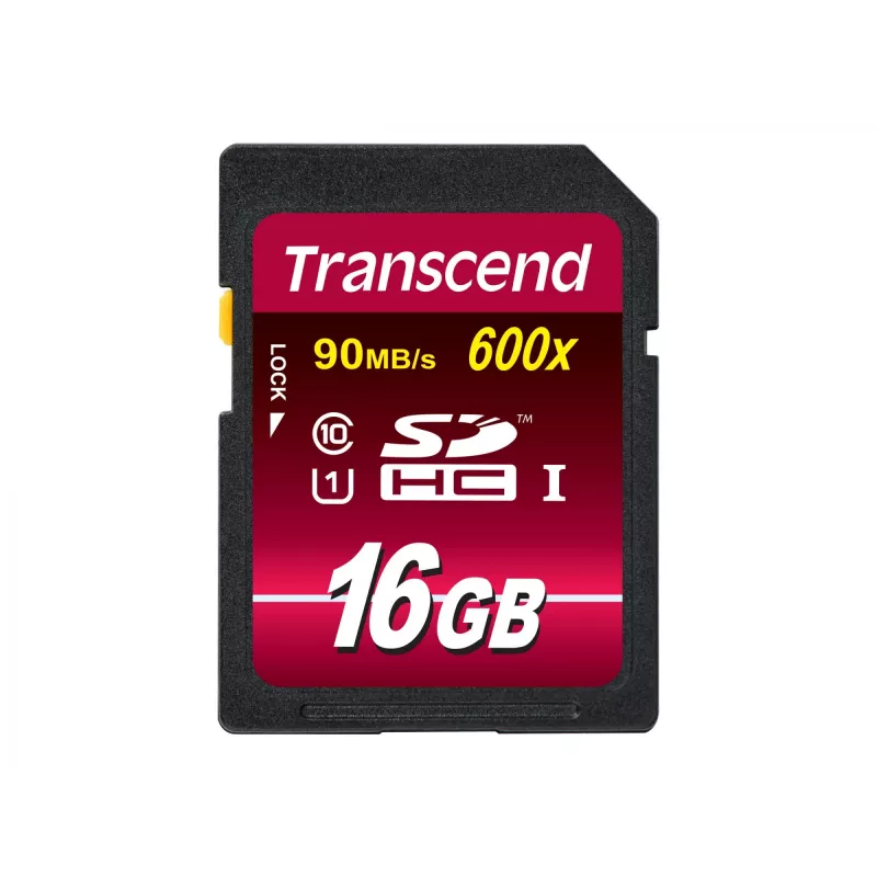 Pamięć Flash Transcend 16GB SDHC Class 10 UHS-I 600x TS16GSDHC10U1