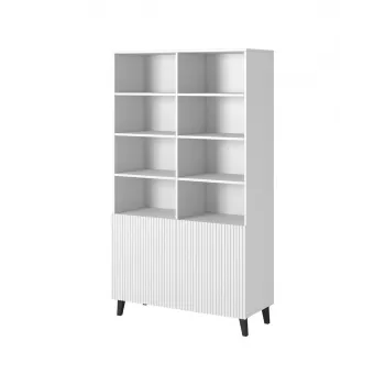 Shelving unit PAFOS 100x40x176.5 cm biały matowy