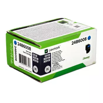 OEM Lexmark 24B6008 cyjan 3000 stron Oryginalny Toner OLEX24B6008