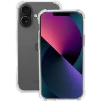 Mobilis R Series do iPhone 16 - Przezroczysty - Miękka torebka (057033) Szkło hartowane chroniące ekran
