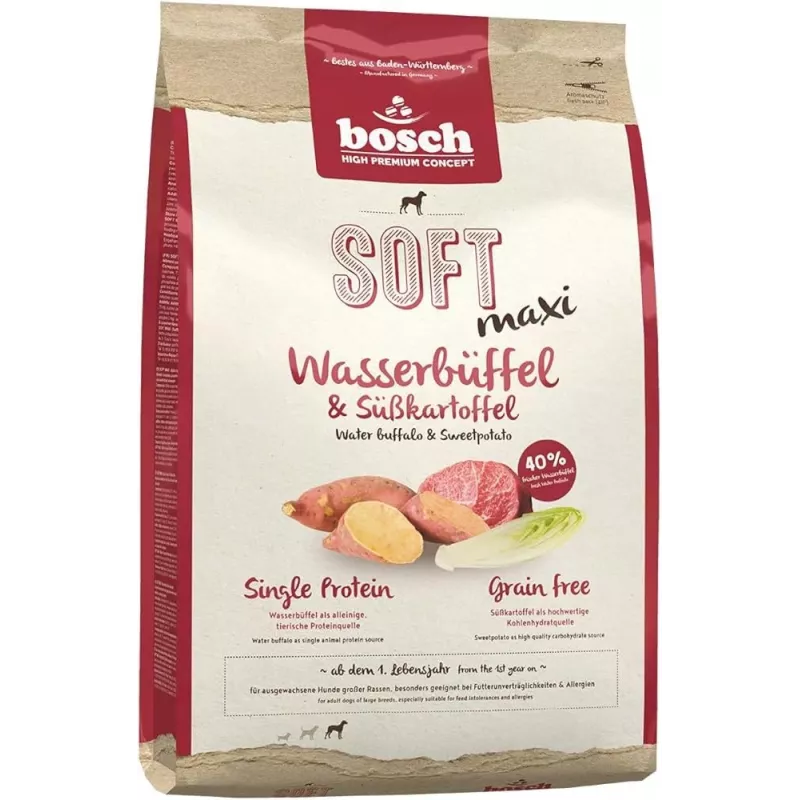 BOSCH Soft Maxi Bawół wodny i bataty - sucha karma dla psów - 2,5kg