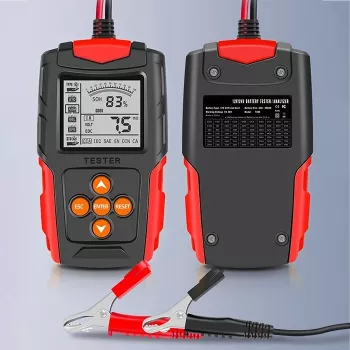 Qoltec 52484 Cyfrowy tester akumulatorów LCD | 12V | 24V | 3Ah-200Ah