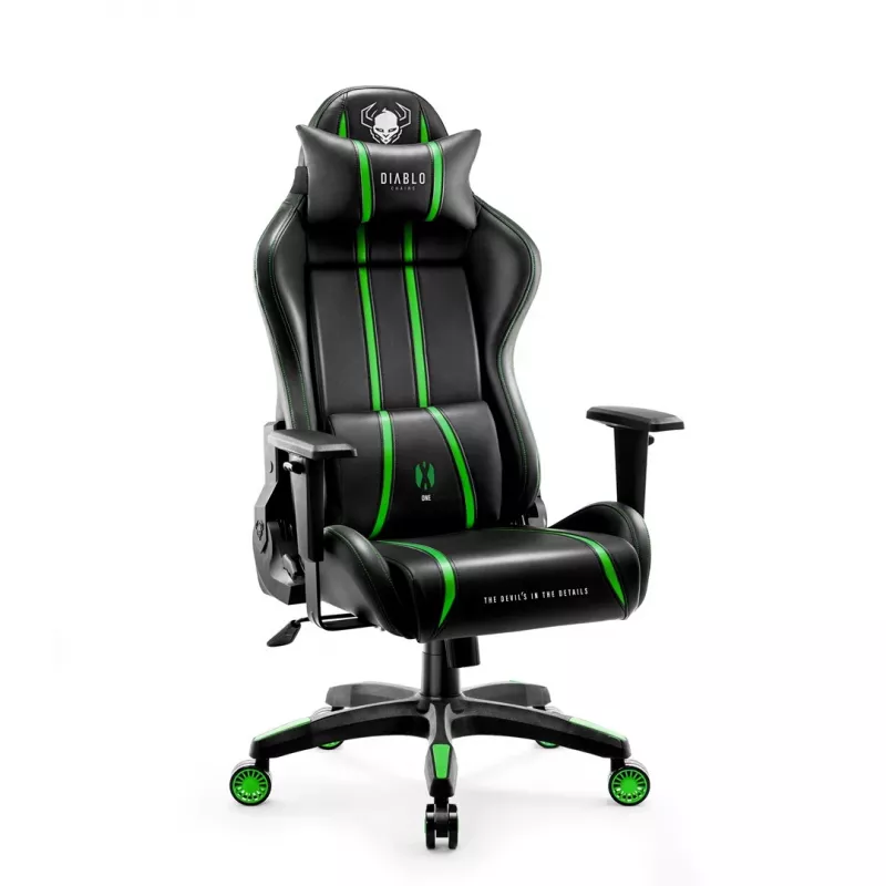 Diablo X-One 2.0 Normal Size Gaming chair Czarny, zielony