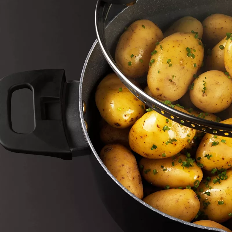 Zestaw naczyń kuchennych Russell Hobbs RH01840EU7 — 4-częściowy, kompaktowy, metaliczny marmur