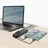 Koncentrator USB 3.2 Gen1, 7 portów z przełącznikami włącz/wyłącz, czarny