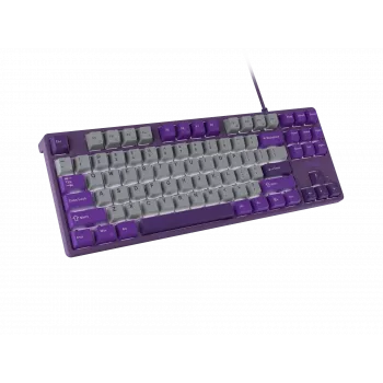 Klawiatura gamingowa NATEC Fury Kanabo K2 US z białym podświetleniem, mechaniczna, szaro-fioletowa