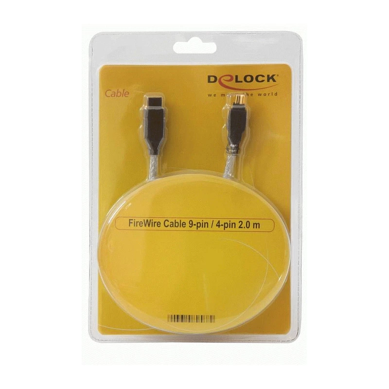 Kabel FireWire A/B DeLOCK 82589 2,0 m szary męski/męski
