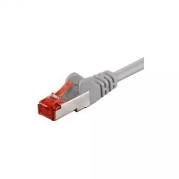 Wentronic Goobay Kabel krosowy CAT 6, S/FTP (PiMF), Szary, 3 m - LSZH bezhalogenowy, miedź (50888)