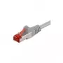 Wentronic Goobay Kabel krosowy CAT 6, S/FTP (PiMF), Szary, 3 m - LSZH bezhalogenowy, miedź (50888)