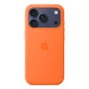 Silikonowe etui Apple iPhone 17 Pro MagSafe pomarańczowe