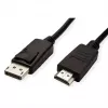 Kabel ROLINE 11445780 1 m DisplayPort na HDMI czarny