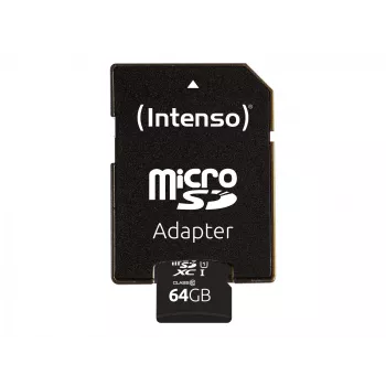 Karta pamięci Intenso Performance (microSDXC z adapterem SD) – 64 GB – UHS-I U1 / Class10 – microSDXC UHS-I (3424490)