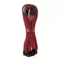 CableMod C-Series PRO ModMesh 12VHPWR do 3x PCI-e kabel do Corsair - 60cm, ciemnoczerwony