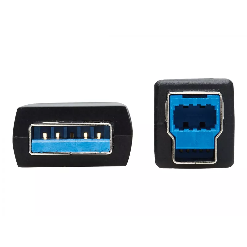 Eaton Tripp Lite Series USB 3.2 Gen 1 Plenum-Rated Fiber Active Optical Cable (AOC) - A/B M/M, Czarny, 20m - Kabel USB - USB Typ A (M) do USB Typ B (M) - USB 3.2 Gen 1 - 20,0m - P