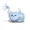 Mesh nebuliser Omron Nami Cat NE-C303K-KDE — tabletop inhaler, 0.35 ml/min, for children and adults, niebieski, W235×D148×H157 mm