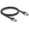 Kabel sieciowy DELOCK 80240 Cat6a U/FTP (STP) RJ-45–RJ-45, 1 m, czarny