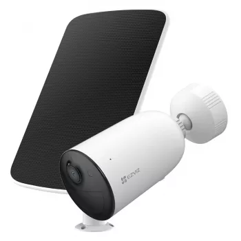 Zasilana bateryjnie kamera bezpieczeństwa IP Wi‑Fi EZVIZ CB3 2K, 3 MP (2304x1296), 5200 mAh, IP65, panel słoneczny w zestawie