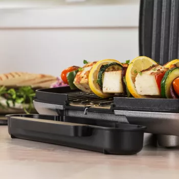 Zdrowy grill elektryczny Petra PT5316HEVDEEU10 z płytami nieprzywierającymi, blatowy, do użytku wewnętrznego