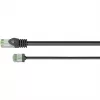 Goobay Ultra-Flexible CAT 8.1 Patch kabel cienki U/FTP czarny - wtyk extra krótki 99,9% (74354)