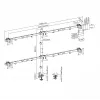 Uchwyt do monitorów LCD SBOX LCD-352/6-2 dla wyświetlaczy 17–32 cale, 7×7 kg, VESA 100×100