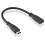 Roline - Przedłużacz USB - USB-C (M) na USB-C (W) - USB 3.1 - 15 cm - Czarny