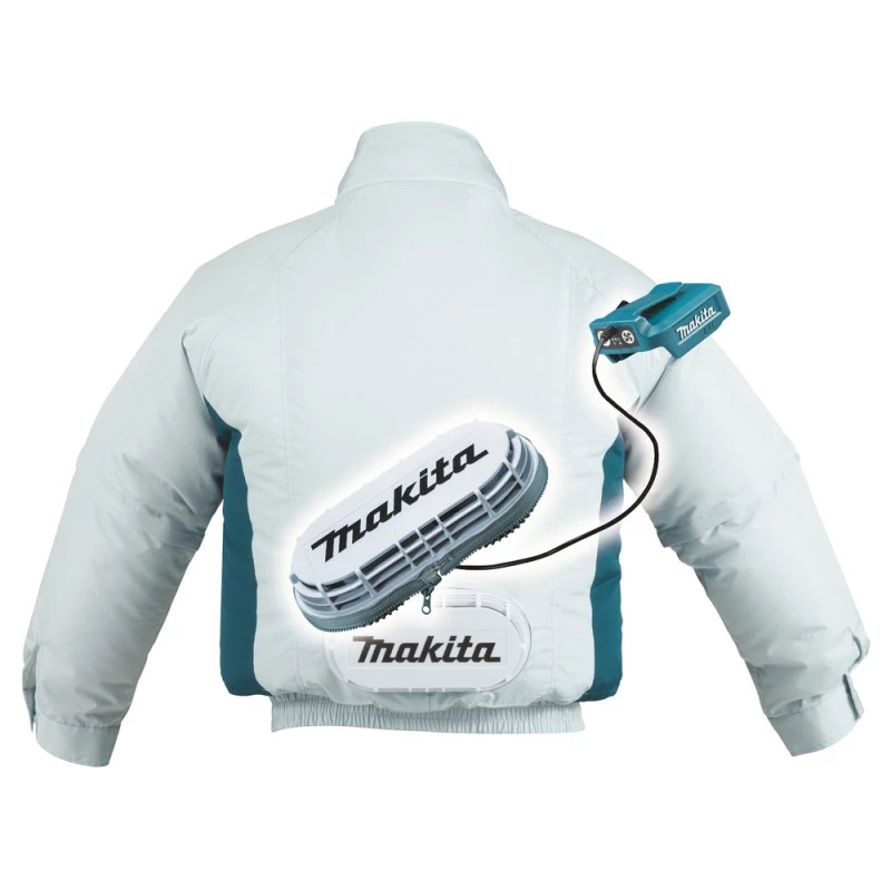 Makita | Kurtka wentylowana akumulatorowa, biała, L