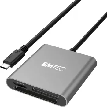 Czytnik kart Emtec ECCAREADT610C USB 3.1 Szary