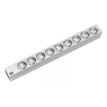 Listwa zasilająca, puszka podłogowa/blatowa, Aluminium, Bachmann 333.401