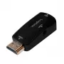 LogiLink CV0107 Przejściówka HDMI-VGA Czarna (CV0107)