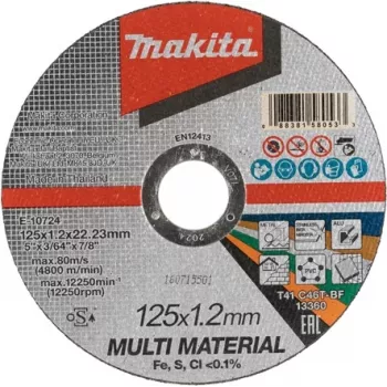 MAKITA E-10724 - Tarcza tnąca (Grubość 1,20 mm | Średnica 125 mm) (E-10724)