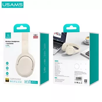 Słuchawki Bluetooth Usams Yun Series TDLYEJYX02 Beżowe