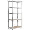 Metalowy regał magazynowy srebrny 180X90X40CM