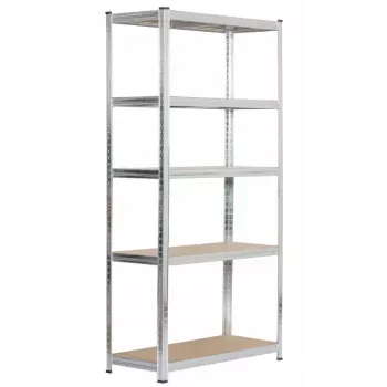 Metalowy regał magazynowy srebrny 180X90X40CM