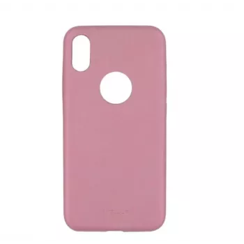 Etui na telefon Tellur cienki ze skóry syntetycznej do iPhone X/XS — różowe, smukłe etui ochronne