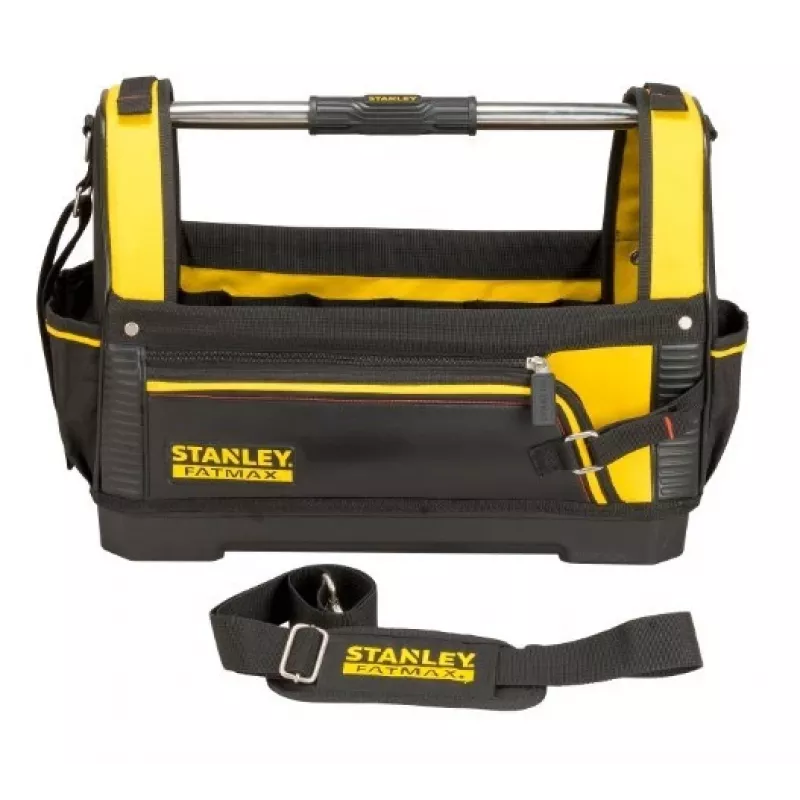 Skrzynka narzędziowa STANLEY 1-93-951, plastikowa, pokrywa na zawiasach, uchwyty, 480×250×330 mm, czarna