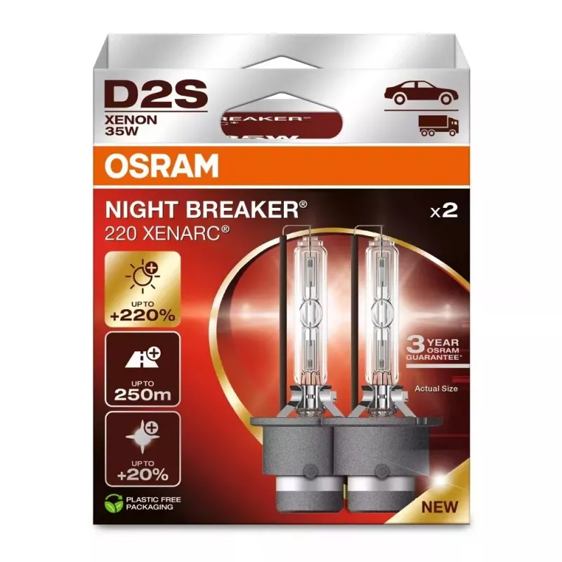 Motoryzacyjna żarówka ksenonowa HID Ledvance D2S 85V 35W P32D-2 4500K