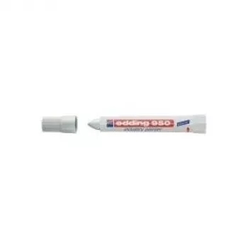 Marker przemysłowy Edding E-950 biały Fine Tip — 1 szt., cienka końcówka do znakowania na metalowych, plastikowych i powlekanych powierzchniach