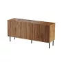 Komoda cama meble JUNGLE 152x40.5x74.5 cm — dąb wotan, czarne nogi, płyta wiórowa