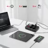 Listwa zasilająca MACLEAN MCE393 B — 4 gniazda, 3×USB, 110–240 V, 2500 W, kabel 3 m, czarna