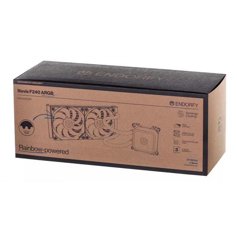 ENDORFY Navis F240 ARGB Chłodzenie procesora All-in-one cieczowe 24 cm Czarny 1 szt.