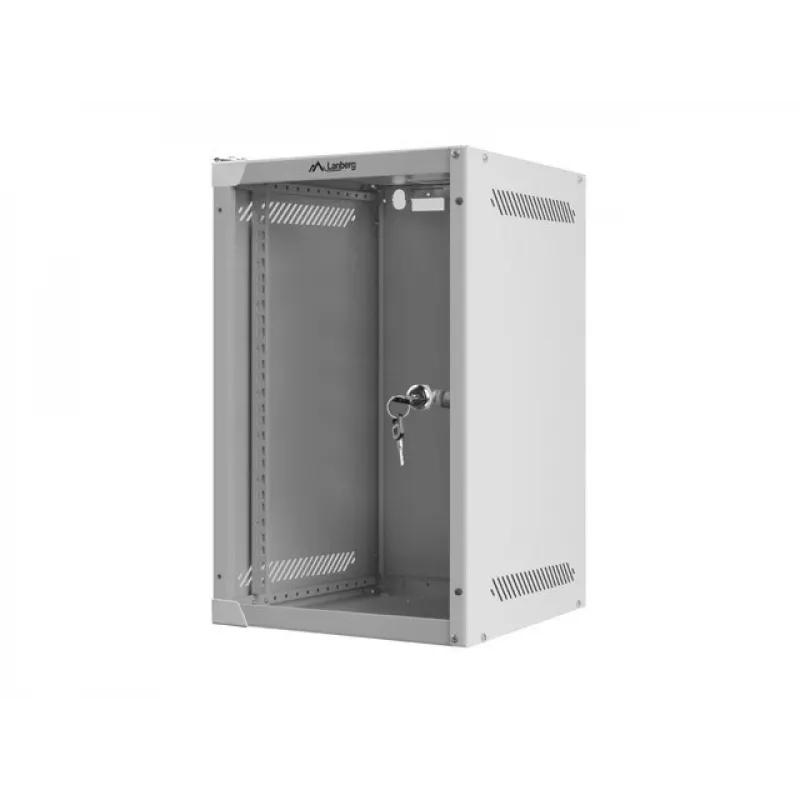 Szafa ścienna LANBERG WF10-2309-10S 9U, 280×310×469 mm, nośność 20 kg, szary