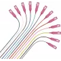 Kabel sieciowy Helos Faserpigtail 12 x SC OM4 50/125µm 2,0m Wielokolorowy