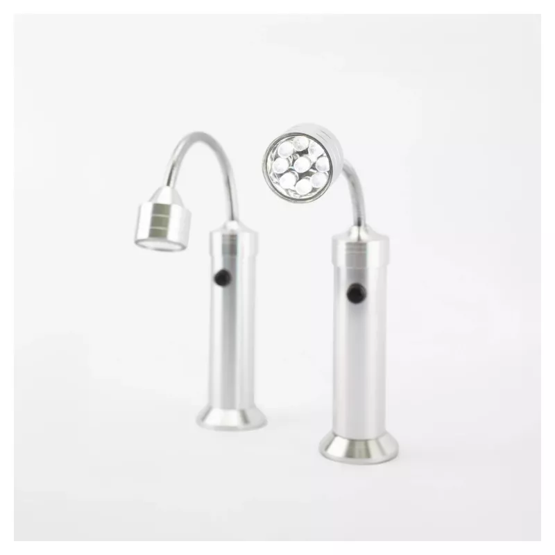 Lampka do grilla RealPower 495550 — stal nierdzewna, baterie AAA, zestaw 2 szt. do grillowania na zewnątrz