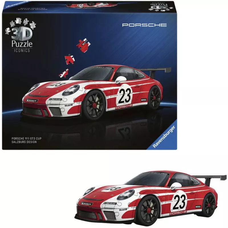 3D puzzle Ravensburger Porsche 911 “Salzburg Edition” – zestaw modelarski do kolekcjonowania (Ravensburger 12008038)