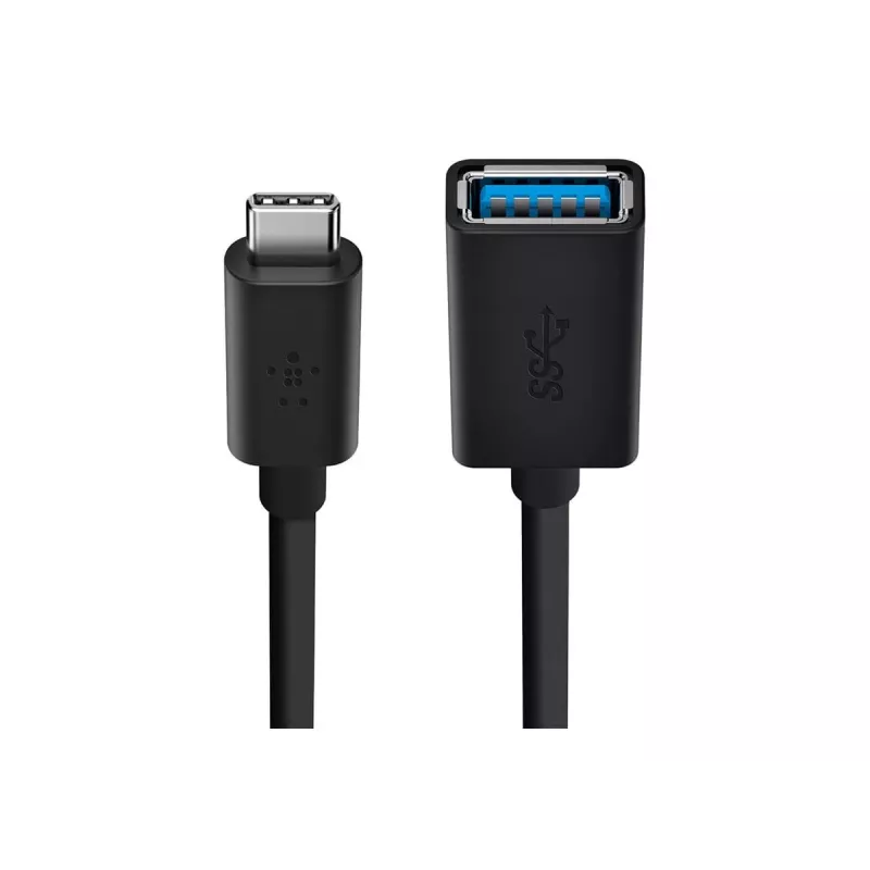 Belkin USB 3.0 Gniazdo 5 Gbit/s USB-C na USB-A 1m Szary (F2CU036BTBLK)