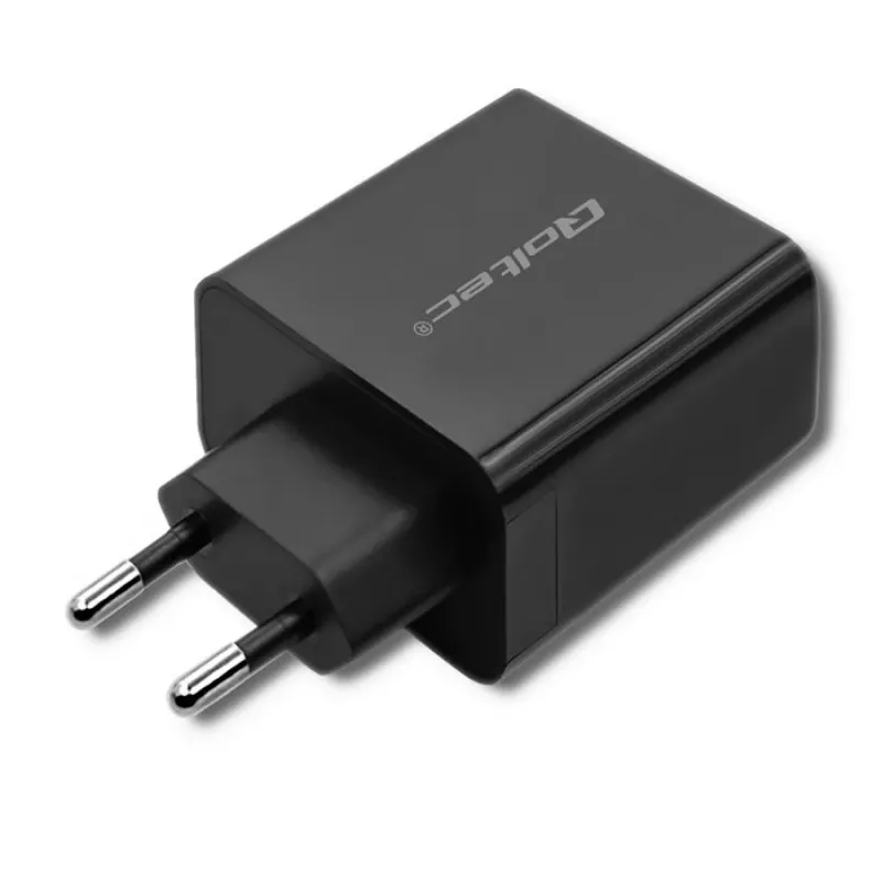Zasilacz QOLTEC 51717 45W 20V 3A ładowarka sieciowa wewnętrzna do smartwatcha, czarny