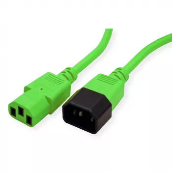 Kabel zasilający ROLINE 19.08.1534, zielony, 3 m, IEC 320 (19.08.1534)
