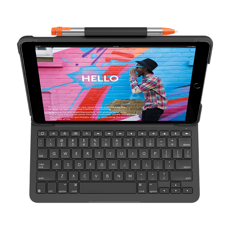 klawiatura Logitech cienki Folio do iPada (7., 8. i 9. generacji)