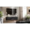 RTV 3D Szafka PALAZZO BIS 151x40x60 czarny matowy